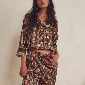 Free People Pajama Party Print Pajamas (SZ L)